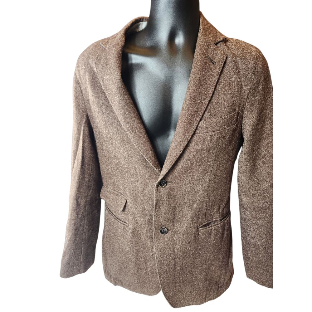 Scott James Blazer Mens Small 38 Wool Two Button Jacket Sport Coat Classic Tweed - Picture 9 of 16